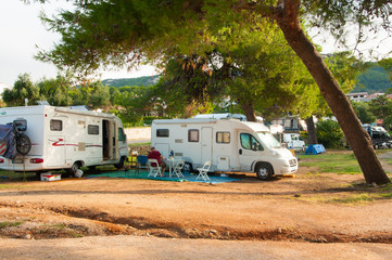 Campers at the campsite