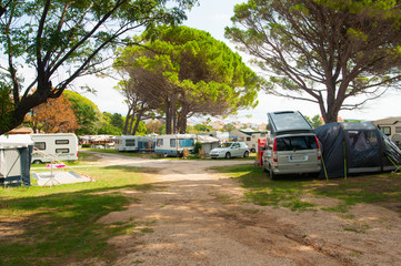 Campers at the campsite