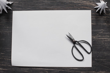 Origami Christmas tree making. Step by step, tutorial, flat lay