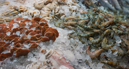 Frozen foods on the market in Thailand