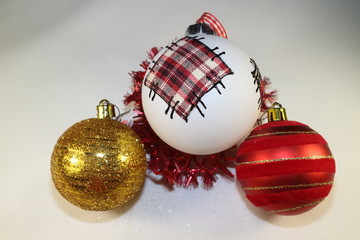 colorful Christmas balls for the Christmas tree