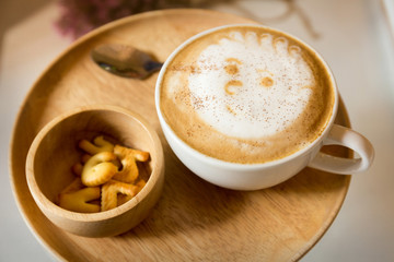 Coffee with snack bread