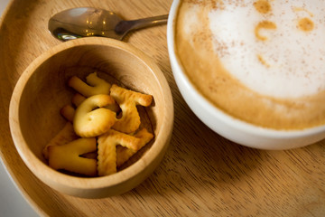 Coffee with snack bread