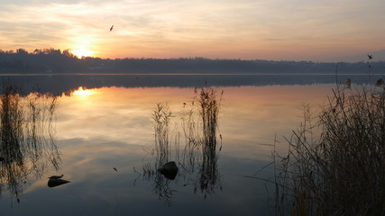 Tramonto sul lago ad Oggiono