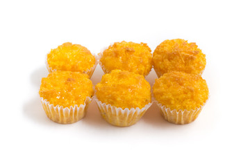 Brazilian Coconut dessert. Quejadinha