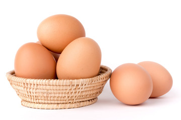 Eggs in a basket