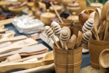 in the sale are wooden products of various purposes
