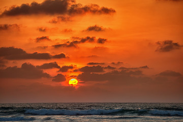 Sunset under the sea