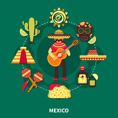 Mexico Travel Illustration