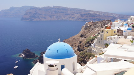 Fototapeta na wymiar santorini greece island awesome view