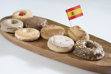 Polvorones typical  food christmas