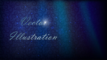 Classic background, wallpaper pattern with swirls