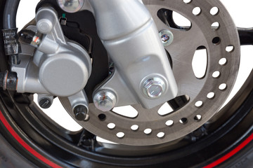 Front wheel of a sports motorcycle