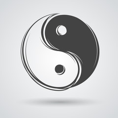 Yin yang symbol - obrazy, fototapety, plakaty