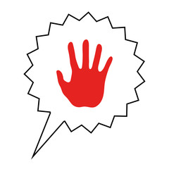 Handfläche - Aktion