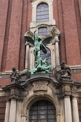 Fototapeta na wymiar St. Michael's Church. Hamburg. Germany