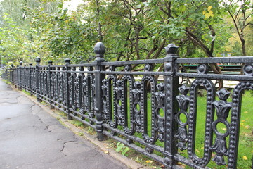 Cast iron fence