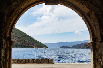 Fototapeta na wymiar Adriaticsea sea and mountain views