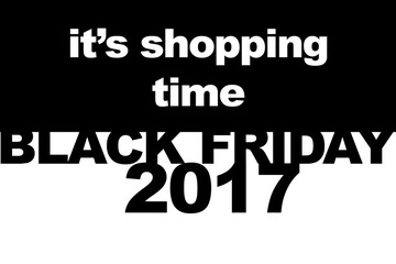 Black Friday shopping sale concept. Illustration of sale date.