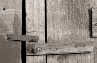 Old wooden gates