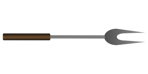 Isolated barbecue fork