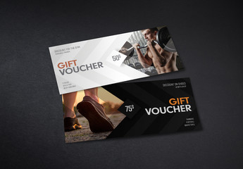 Gift Voucher Layouts with 3 Sizes in 2 Color Palettes 