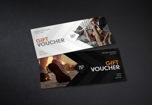 Gift Voucher Layouts with 3 Sizes in 2 Color Palettes 