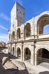 Roman amphitheatre in Arles, France