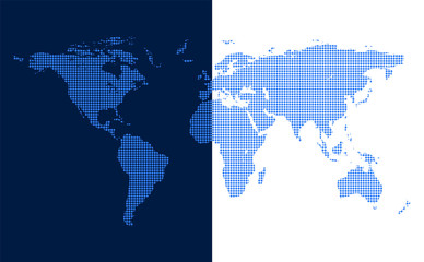 Fototapeta na wymiar Reference map of the world. Layout for creating fresh news world news.