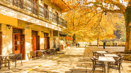 village Kypseli artas Greece center plane houses