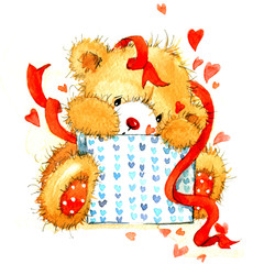 cute teddy bear for Valentine's Day