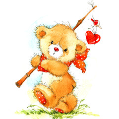 cute teddy bear for Valentine's Day