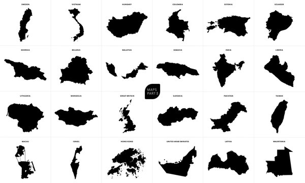 Country Shape Stock Illustrations – 628,043 Country Shape Stock