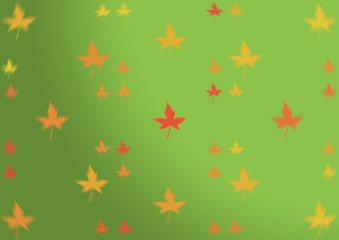 Autumn abstract orange red yellow golden maple leaves Thanksgivi