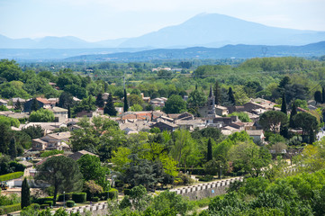 Fototapeta na wymiar Panoramic view of Saint-Martin-d'Ardeche
