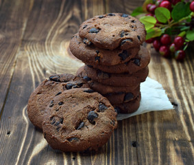 handmade gift. Chocolate chip cookies.