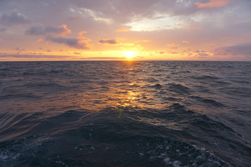 West Coast BC Sunset - Fishing