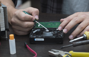 Repair the hard drive