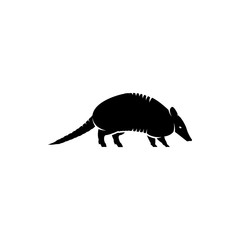 vector armadillo silhouette