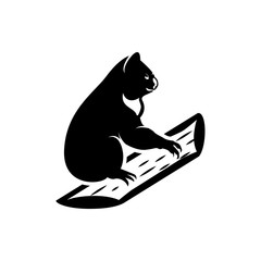 vector koala silhouette © Tetiana