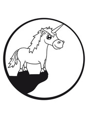 mond nacht klippe werwolf heulen einhorn wunsch regenbogen magisch pferd pony reiten schnell pferdchen klein spaß schnell comic cartoon reiter schön süß niedlich