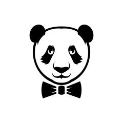 Fototapeta premium vector panda bear head