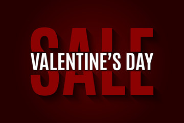 Valentines day sale design background