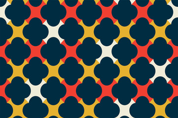 Colorful seamless geometric pattern