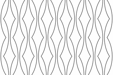 Materiał do szycia Geometric seamless pattern with linear