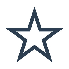 Star Icon on white background.