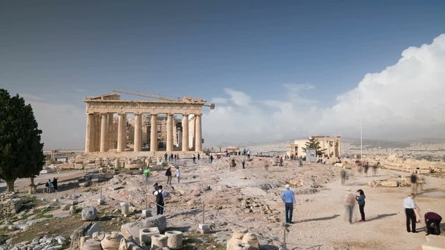Parthenon temple on Athenian Acropolis, Athens, Greece