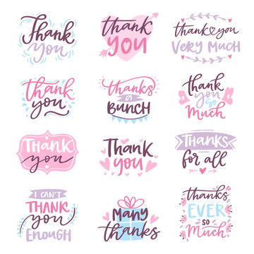Thank You vector card text logo letter script typography illustration thankful design greeting lettering sign thanksgiving illustration art
