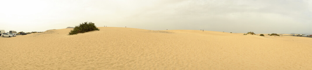 Natural Park of Corralejo on Fuerteventura.