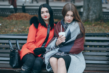 Girls on the bench